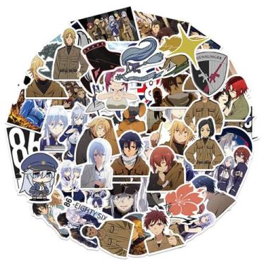 Imagem de Pacote de adesivos 86 Eightys Six NonExistent Wars Zone Anime - Yiweis