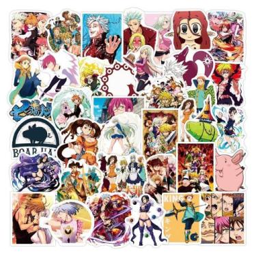 Imagem de Adesivos de vinil impermeável Sevens Deadlys Sins 50 unidades/lote - y