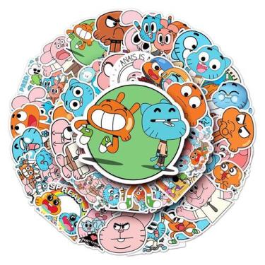 Imagem de Adesivos Amazings Worlds of Gumballs Anime Waterp 50 unidades - Yiweis
