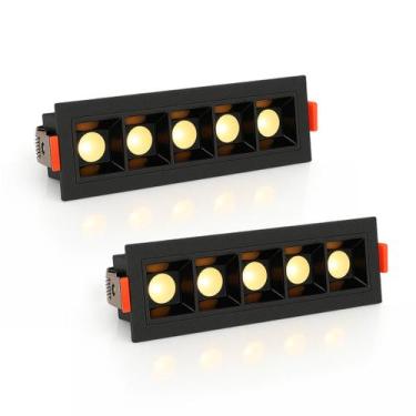 Imagem de 2 Mini Spot 5 Fachos Downlight Embutir Led Pontual Bet93 - Bet93kit2, 