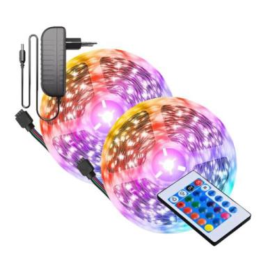 Imagem de Kit 2 Fita Led Rgb 12v 5 Metros Elgin Sanca Móveis Nichos