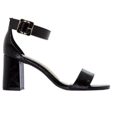 Imagem de Sandália Salto Médio Bebecê T6059-500 Preto, 37, Preto