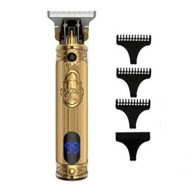 Imagem de Maquina Corta Cabelo Acabamento Aparador Barbeador Versatil Retrô - Ke