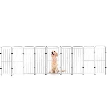 Imagem de Cercado Cachorro Caes Grande Portao + 8 Modulos 342x98cm Pet - Utility