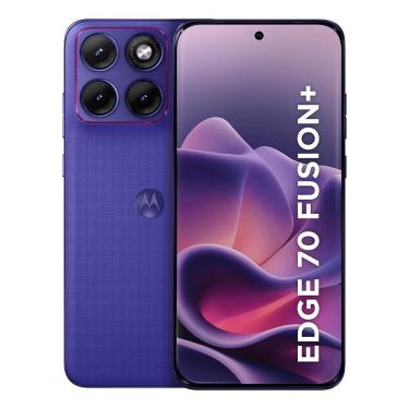 Imagem de Smartphone Motorola Edge 70 Fusion + 5G 256GB - Roxo, 24GB (12GB RAM + 12GB RAM Boost), Câmera 50MP e Tela de 6,8"