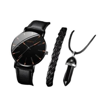 Imagem de Conjunto De Relógios De Pulso Masculinos De Moda Casual Com Pulseira D