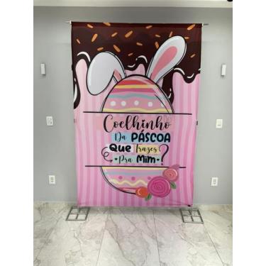 Imagem de Painel Festa Retangular Para Casado 1,5x2,2m Pascoa 4 - Fantasia Bras