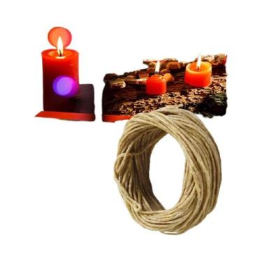 Imagem de Velas De Cera De Abelha Orgânica De Cânhamo Com Pavios De 33 Pés, Bem 