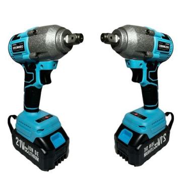 Imagem de Chaves de Impacto Gamma 21V Brushless Kit Com 2 Completo com Bateria I