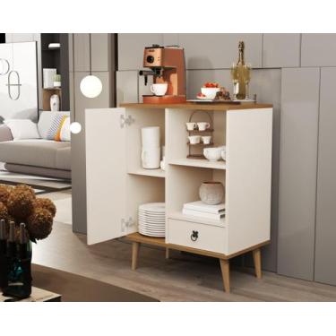 Imagem de Buffet Aparador Duas Portas Decorativo - Jalmac Móveis, Off White