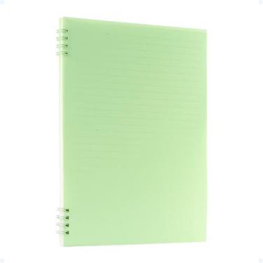 Imagem de Caderno Pautado De Anotações Capa Mole Transparente 80 Folha - Decore 