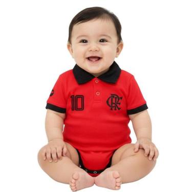 Imagem de Body Bebê Flamengo Gola Polo Torcida Baby Oficial, M