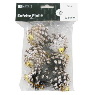 Imagem de Enfeite Pinha 5cm CV233376 Cazza