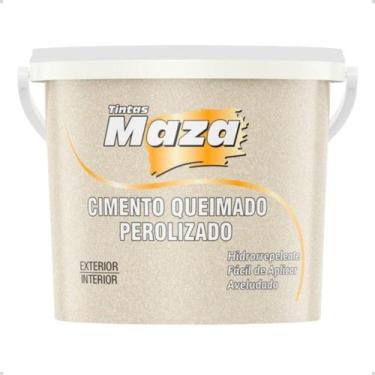 Imagem de Efeito Cimento Queimado Perolizado Aveludado Maza 3kg Cor Avelã