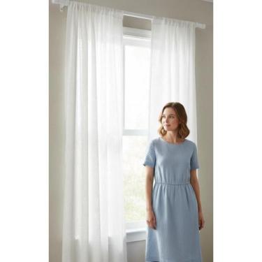 Imagem de Varão Cortina Alumínio 2,5m 28mm Branco Completo Elegância - Congratul