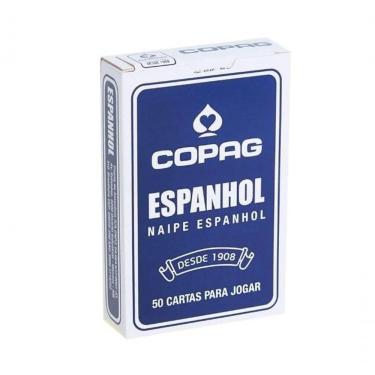 Imagem de Jogo de Baralho Espanhol Original 50 Cartas em Cartão Couché Laminado para Buraco Paciência Tranca Truco Copag