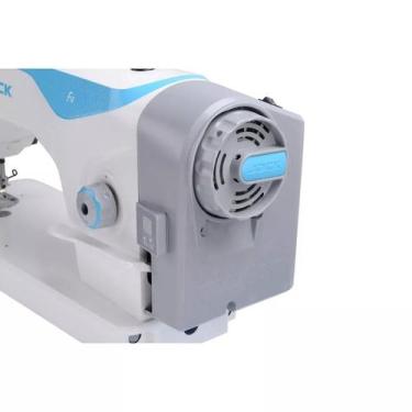 Imagem de Máquina Costura Reta Jack F4 Direct Drive Regulada, Azul, 110V