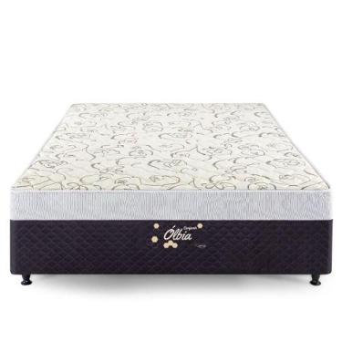 Imagem de Cama Box Casal Conjugada Espuma D28 Herval Ólbia, 138x188x39 cm