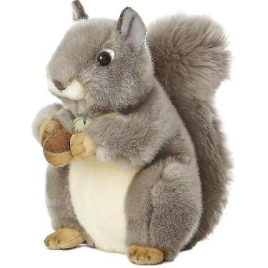 Imagem de Brinquedo de pelúcia Aurora Miyoni Grey Squirrel 25,5 cm da Born Prett