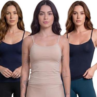 Imagem de KIT 3 Camiseta Microfibra Regata Dry Bella Fiore Blusa Para Treino Academia Moda Fitnes...