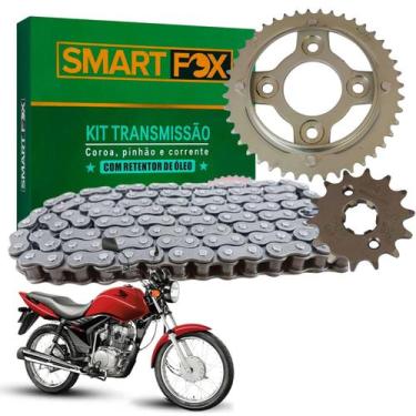 Imagem de Kit Transmissão Relação Com Retentor Cg Fan 125 2009 2010 2011 2012 20