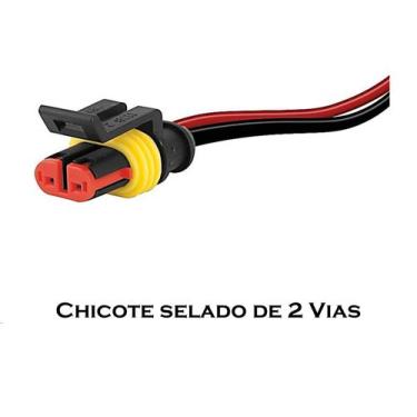 Imagem de Chicote para Lanterna Automóvel Caminhão Ônibus com Conector Selado de