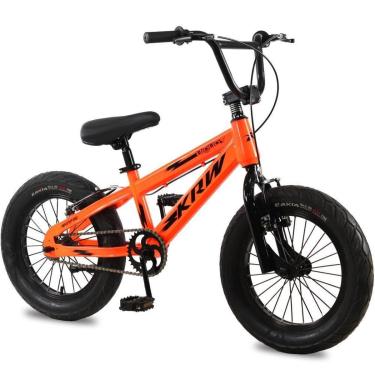 Imagem de Bicicleta KRW Aro 16 Infantil Aço Carbono Sem Marchas Freio V-Brake com Descanço BigBoy Menino M16-Masculino