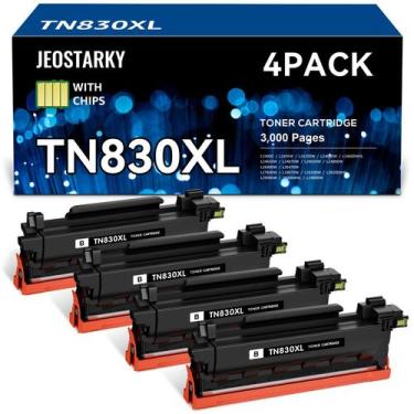 Imagem de Cartucho de toner Jeostarky TN830XL TN830 para impressora Brother