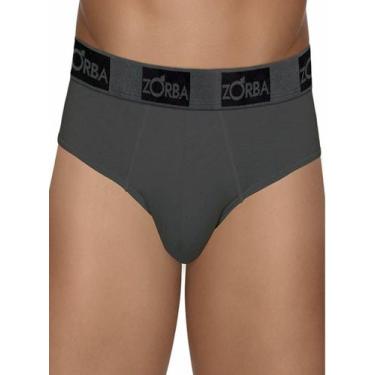 Imagem de Cueca Slip Zorba 0716 Masculina Modal T. P/GG, GG, 100, Chumbo