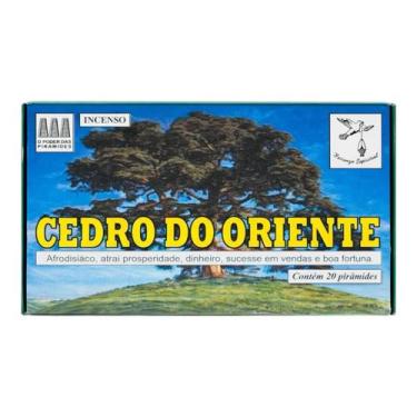 Imagem de Defumador Natureza Cedro do Oriente Tablete  Purificação  Proteção  En