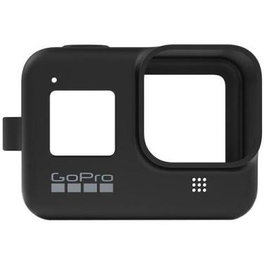 Imagem de Capa Silicone GoPro Hero 8 + Cordão Ajustável - Sleeve + Lanyard, Pret