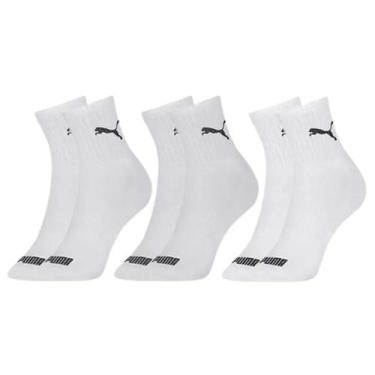 Imagem de Kit 3 Pares Meias Puma Cano Médio Adulto Algodão Original, 44/46, Bran