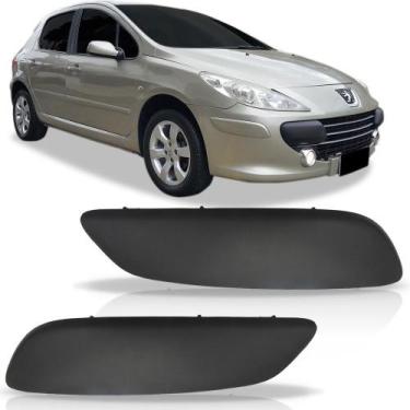 Imagem de Par moldura parachoque peugeot 307 2008 2009 2010 2011 - SP ACESSÓRIOS