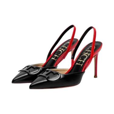 Imagem de Sapatos De Salto Alto Femininos 2025 Com Ponta Fina E Tiras, Sapatos D