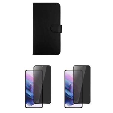Imagem de 2un Película Fosca Privativa + Capa Carteira Galaxy S25 Edge - LXL