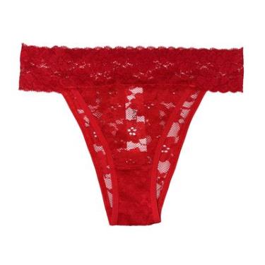 Imagem de Calcinha Renda Basic+ Vermelha Conforto Diário