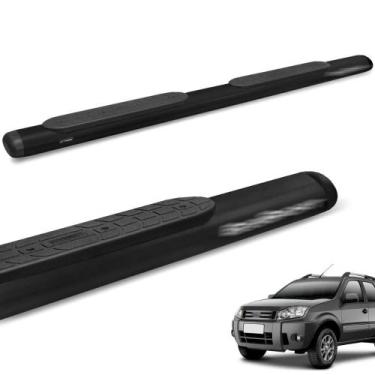 Imagem de Estribo Lateral Oval Ecosport 2003 a 2012 Oblongo Preto - Gtnox