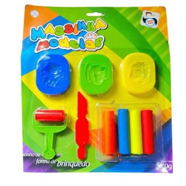 Imagem de Brinquedo Massinha para modelar 9 Peças PI3236 - Pica Pau