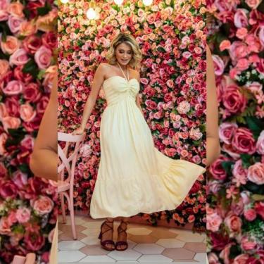Imagem de Vestido festa amarelo G - Carmezim 