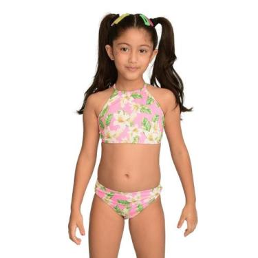 Imagem de Biquíni Infantil Proteção UPF50+ Capri - Flor de Lis - Banho Maria, 4