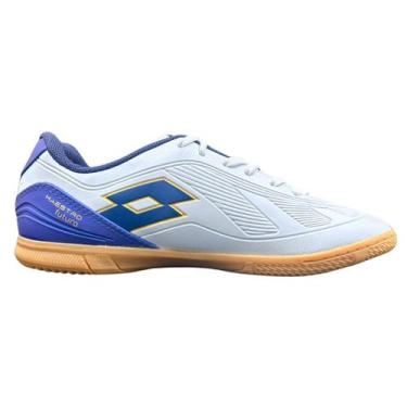 Imagem de Chuteira Futsal Lotto Maestro Futura, 39, Branco, Azul