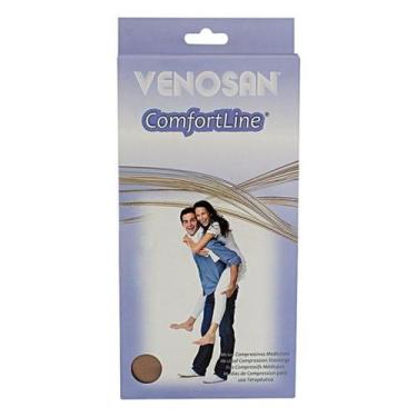 Imagem de Meia panturrilha comfortline 30-40mmhg aberta bege (ad) - venosan, Cur
