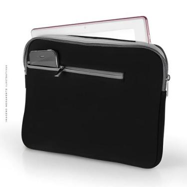 Imagem de Case Para Notebook Multilaser Neoprene, Até 15.6 Pol, Preto - BO400