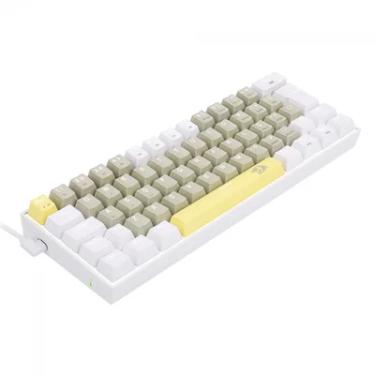 Imagem de Teclado Gamer Mecânico Redragon Lakshmi Sunrise Abnt2 - K606-yl
