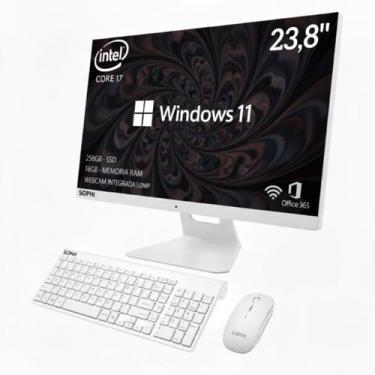 Imagem de Computador All In One 16gb Ram Intel Core I7 Ssd 256GB Tela 23.8 Full 