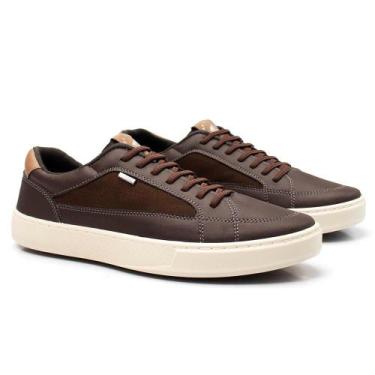 Imagem de Sapatênis Masculino Casual Blaqueado Cadarço Moderno Macio - Sartre, M