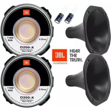 Imagem de Kit 2 Drivers Jbl D200 Original + Corneta Curta + Capacitor