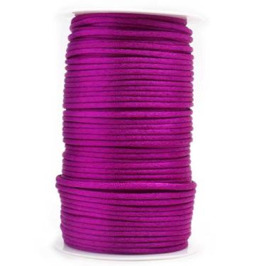 Imagem de Cordão de Cetim Rabo de Rato 4mm 100 Metros - artePunto, FUCSIA