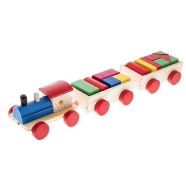 Imagem de Brinquedo Infantil Trem Educativo Formas Geométricas Premium - Spider