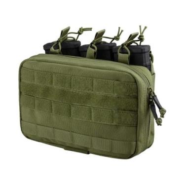 Imagem de Organizador Tático Molle Com Bolsa Tripla Para Carregadores E Bolso In